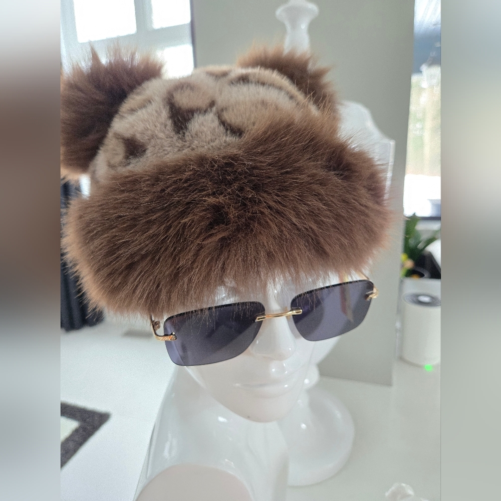 Teddy Bear Ears faux fur hat